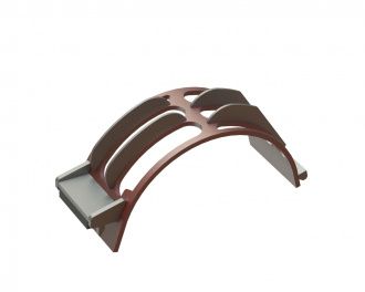Panier de criblage largeur 340, tôle de criblage épaisseur t=20, perforation oblongue rectangulaire pour Lindner Recyclingtech Lindner Komet HP