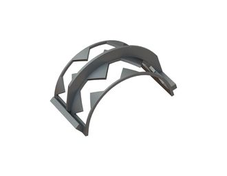 Panier de criblage, largeur 346 mm, épaisseur de tôle perforée t=15 pour Weima Maschinenbau GmbH 