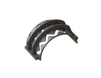 Panier de criblage, largeur 346 mm, épaisseur de tôle perforée t=15 pour Weima Maschinenbau GmbH 
