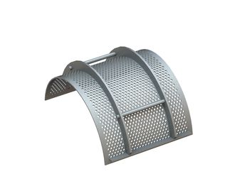 Panier de criblage, largeur 490, épaisseur de tôle t=6, perforation Ø10, ligament 6 pour Herbold Meckesheim GmbH 