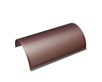 Panier de crible largeur 1100, épaisseur t=8, perforation Ø8, ligament 4.5, Hardox pour Hosokawa Alpine AG 