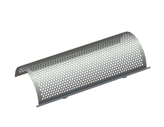 Panier de crible largeur 2000, épaisseur t=6, perforation Ø6, ligament 3, avec renfort intérieur pour Hosokawa Alpine AG 