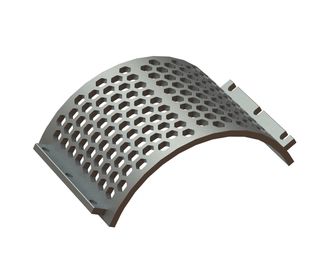 Panier de crible largeur 530, épaisseur t=25, perforation hexagonale largeur sur plats 40 pour Lindner Recyclingtech 