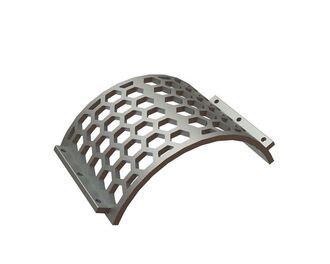Panier de crible largeur 530, épaisseur t=25, perforation hexagonale largeur sur plats 70 pour Lindner Recyclingtech 
