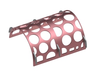 Panier de tamis largeur 835, épaisseur t=15, perforation Ø150, entretoise 34, Hardox pour Vecoplan Vecoplan VEZ