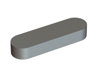 Passfeder 36x20x125, DIN 6885 Form A / ISO 773, Stahl blank 