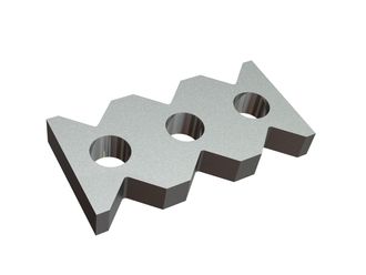 Peine limpiador 345x171x47, Premium Line, 3 perforaciones, versión 107 S para Lindner Recyclingtech 