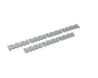 Peine rascador de 7 piezas 2916x125x28 Premium Line, versión 80, versión X para Weima Maschinenbau GmbH 