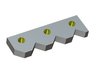 Peine rascador exterior, 440x133x47, StandardCut, versión 95, versión W9 para Lindner Recyclingtech 