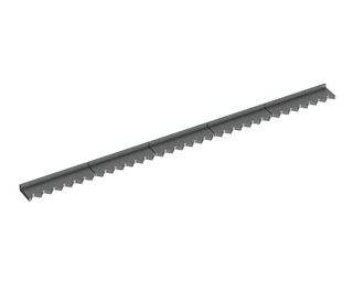 Piastra di supporto coltello, 5 parti, statore, 1993x121x23/44, versione 60 per Vecoplan 
