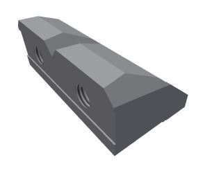 Pièce de serrage pour couteau de rotor, version 248 pour Vecoplan Vecoplan V-EBS 2500