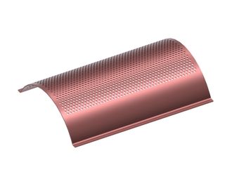 Placa de criba ancho 490, espesor t=4, perforación Ø6, nervio 4, Hardox para Rapid Granulator AB 