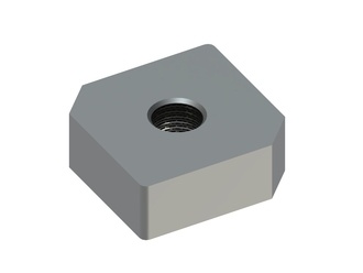 Placa intercambiable 49x49x18, Premium Line, orificio ØM16, variante X 