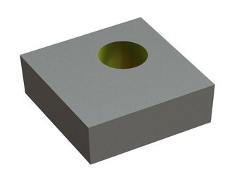 Plaque de coupe arrière 88x88x30 Eco Line, perçage Ø31, version X pour Zeno Zerkleinerungsmaschinen 