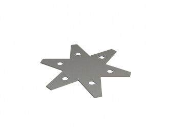 Plaque de sécurité grande Ø210x2, cercle de perçage Ø118 pour ERMAFA Sondermaschinen- und Anlagenbau GmbH 