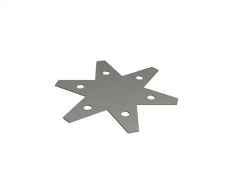 Plaque de sécurité grande Ø210x2, cercle de perçage Ø123 pour ERMAFA Sondermaschinen- und Anlagenbau GmbH 