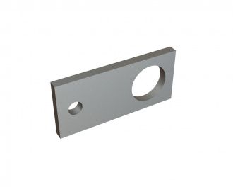 Plaque perforée pour engrenage 110x50x8 pour Lindner Recyclingtech Lindner Jupiter