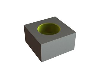 Plaquette réversible plate 35x35x20 Eco Line, version X 