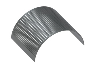Plateau perforé 520 large, épaisseur plateau perforé t = 8, perforation Ø15, entretoise 6 
