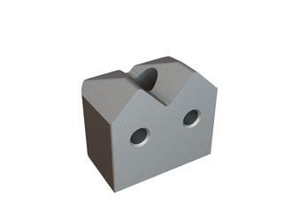 Portacuchillas, 56x54x38, versión 2x38 para Wagner Umwelttechnik 