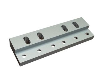 Porte-couteau stator 390x119x25/48, 4 lumières, 6 perçages fraisés, 2xM12 filetages pour 