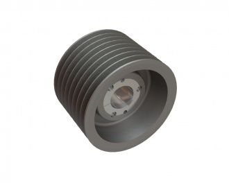 Poulie pour courroie trapézoïdale SPC Ø335, 8 gorges, version douille conique 4040 pour Lindner Recyclingtech Lindner Micromat