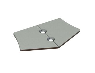 Protective plate 2-piece 115x90x5 