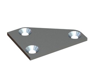 Protective plate left 60x20x3 for WEIMA America Inc. Weima WLK 10