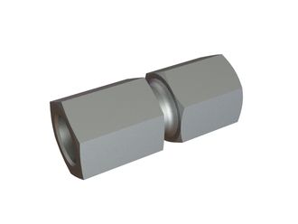 Raccord droit M10x1, 6 trous oblongs, DIN 2353 / ISO 8434-1 pour Lindner Recyclingtech Lindner Universo