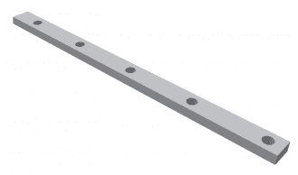 Racleur droite, 5 trous pour Vecoplan Vecoplan VAZ