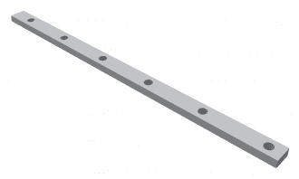Rascador derecho para sellado travesaño contracuchilla 6 perforaciones para Vecoplan Vecoplan VAZ 2500