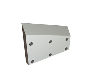 Right knife 174x163/100x25, 6 countersunk holes, cutting edge 1.5x90°/40.75°, W version for HSM GmbH + Co. KG 