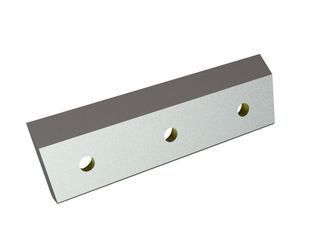 Right rotor knife 190x57x14 StandardCut, 3 countersunk holes, cutting edge 45°, W version for Heinrich Dreher Maschinenbau 
