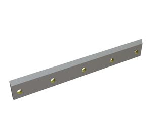 Right rotor knife 456x63x10, StandardCut, cutting edge 5x20° (front)/30°, 5 holes Ø14, X version for Guidetti Recycling Systems 