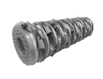 Rotor ejecución 80 Portacuchillos de 2 pliegues (48 piezas), blindad para Vecoplan 