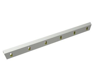 Rotor knife 1000x90x24, StandardCut, 6 slotted holes, cutting edge 50°, 3x M12 threads, X version for Herbold Meckesheim USA - Resource Recycling Systems Inc. Herbold SMF 500/1200