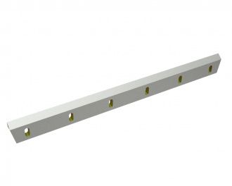 Rotor knife 1000x90x24, StandardCut, 6 slotted holes, cutting edge 50°, X version for Herbold Meckesheim USA - Resource Recycling Systems Inc. Herbold SMF 500/1200