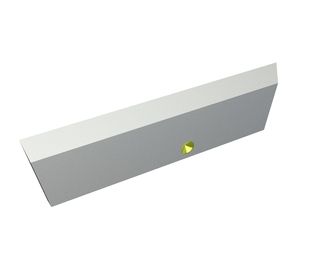 Rotor knife 129x35x5, StandardCut, 2 countersunk holes, cutting edge 30°, X version for EREMA Engineering Recycling Maschinen und Anlagen 