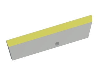 Rotor knife 129x35x5, StandardCut, cutting edge 0.2x50°/30°, X version for EREMA Engineering Recycling Maschinen und Anlagen 
