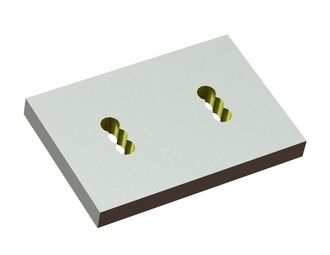 Rotor knife 148x100x15 StandardCut, 6 overlapping holes, X version for Bano Recycling s.r.l. 