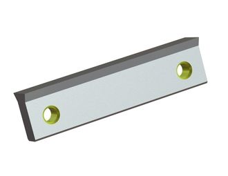 Rotor knife 195x48x19, Eco Line, 30° double-sided cutting nose, 2x M16 threads, X version 