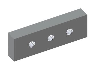 Rotor knife 198x64x30, PremiumCut, perforation Ø15, W version 