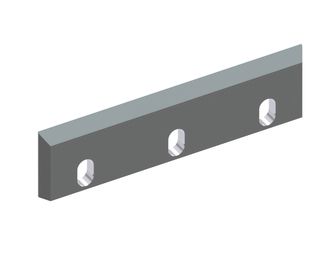 Rotor knife 226x59x10, Premium Line, 3 slotted holes, cutting edge 42°, X version for Getecha GmbH 