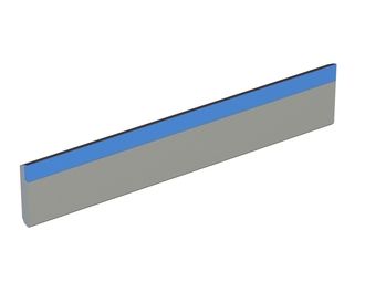Rotor knife 250x55x12, CarbideCut, cutting edge 65°, carbide grade H4 for Herbold Meckesheim USA - Resource Recycling Systems Inc. Herbold SMF 500/1200