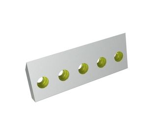 Rotor knife 320x120x31 StandardCut, 5 countersunk holes, cutting edge 45°, X version for Heinrich Dreher Maschinenbau 