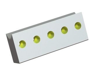 Rotor knife 320x120x62 StandardCut, 5 countersunk holes, X version for Heinrich Dreher Maschinenbau 
