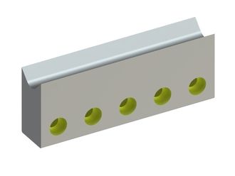 Rotor knife 320x120x62 StandardCut, with hollow grind, X version for Heinrich Dreher Maschinenbau 