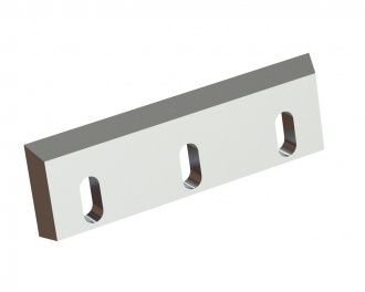 Rotor knife 333x100x24, PremiumCut, 3 slotted holes, cutting edge 60°, X version 