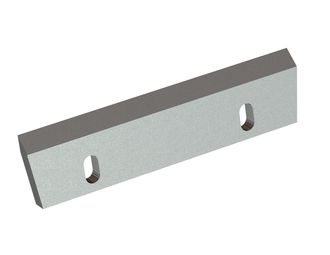 Rotor knife 345x85x18, Premium Line, 2 slotted holes, cutting edge 45°, 2x M10 thread for Zerma | AMIS Zerma GSE 500/700