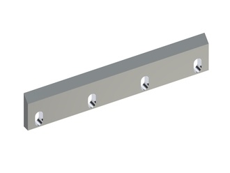 Rotor knife 349x68x14 Premium Line 3 long slot, 2xM8 thread, Y-version 